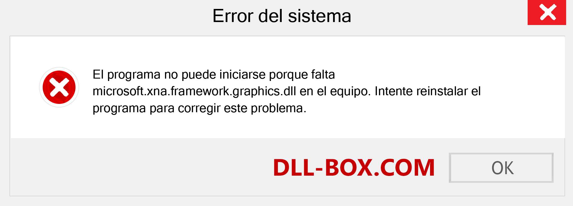 ¿Falta el archivo microsoft.xna.framework.graphics.dll ?. Descargar para Windows 7, 8, 10 - Corregir microsoft.xna.framework.graphics dll Missing Error en Windows, fotos, imágenes