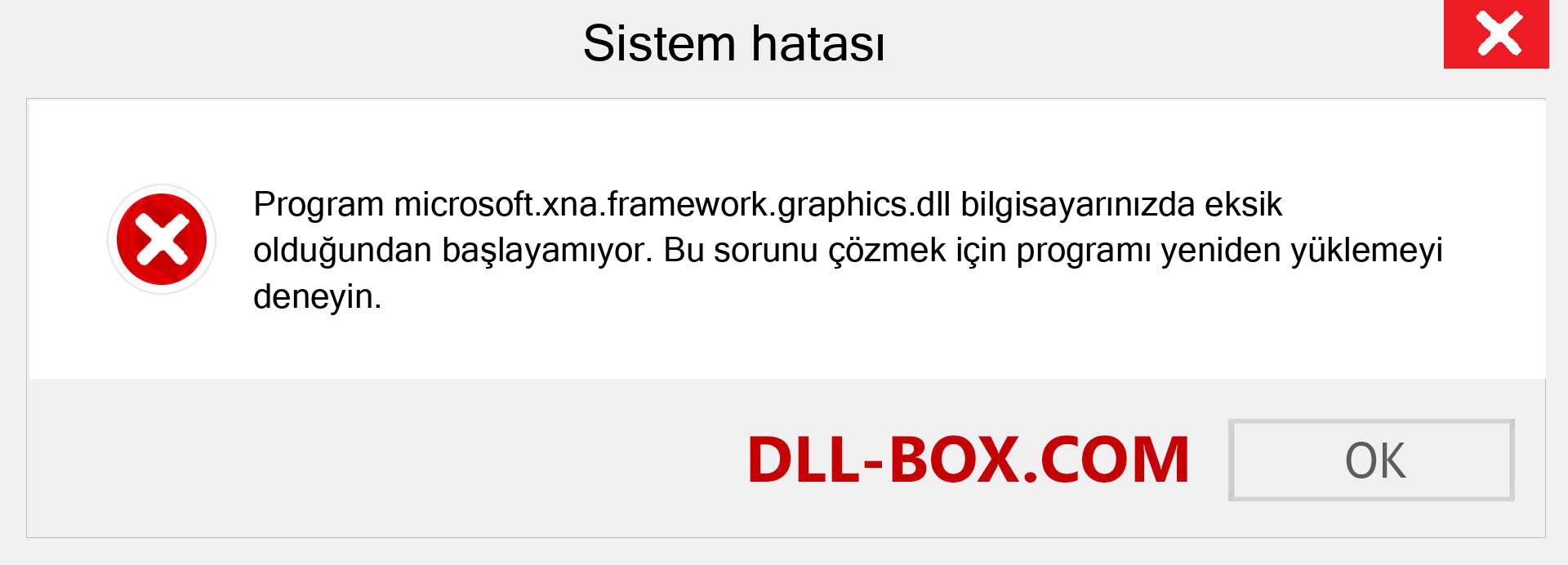 microsoft.xna.framework.graphics.dll dosyası eksik mi? Windows 7, 8, 10 için İndirin - Windows'ta microsoft.xna.framework.graphics dll Eksik Hatasını Düzeltin, fotoğraflar, resimler